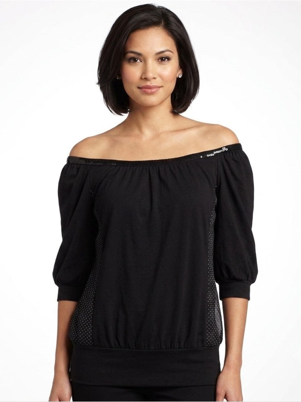 Trixxi Elegant Black Women's Top